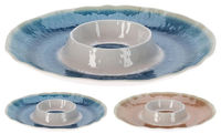 Тарелка Excellent Houseware 55548 Platou de servit Reactiv Glaze 35cm, melamina