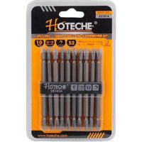 Набор головок, бит, насадок Hoteche 251014 Набор двустороних бит 10 шт PH2 110mm