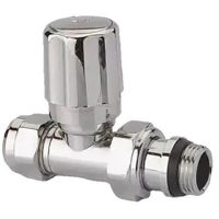 Supapă de închidere Radiva 130179 Robinet calorifer drept Retur PEX D1/2" Fex16 crom