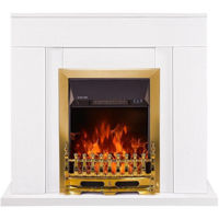 Șemineu electric ArtFlame Agnes & Galileo gold, 850x950x300 mm, Alb