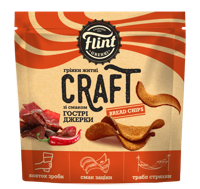 Гренки Flint Craft со вкусом вяленого мяса 90 гр