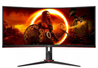 34.0" Игровой Mонитор AOC CU34G2XP/BK, VA 3440 x 1440 WQHD, Black