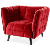Кресло Signal Castello 1 Velvet (Burgundy/Wenge)