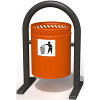 Accesoriu pentru teren de joacă Copfer PTP053-01 Cos de gunoi (instalare pe beton)