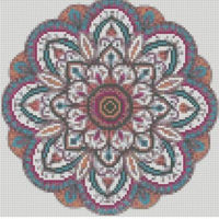 Tablou pe numere Strateg CA-0065 Алмазная мозайка Мандала 30x30