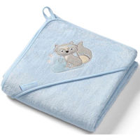Аксессуар для купания BabyOno 0346/05 Prosop din bambus cu capota 100x100 (Albastru)