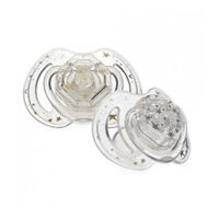 Suzetă Nuby NV0202008MFS Пустышка Tritan Little Gems Print (6-36 м.) 2 шт