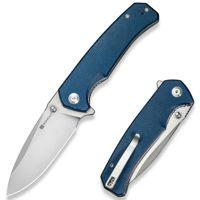 Нож походный Sencut S24025-3 Skarnax, mâner Micarta albastru, Liner Lock