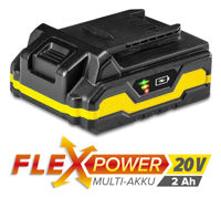 Дополнительный аккумулятор Flexpower 20 В 2,0 Ач - можно использовать с различными инструментами Trotec