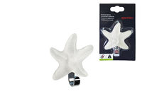 Carlig autoadeziv Spirella Star 8.5cm plastic, alb