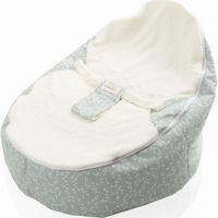 Гнездо для новорожденных BabyJem 348 Fotoliu pentru bebelusi cu ham de siguranta Mint Flower