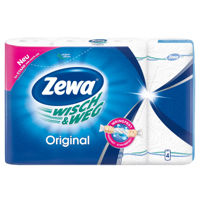 Zewa бумажные полотенца, 2 слоя, 4 рулона