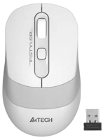 Mouse Wireless A4Tech FG10, White/Gray