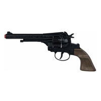 Игрушечное оружие Gonher 122/6 Cowboy revolver (12 gloante), negru, 53269