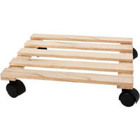 Подставка для цветов ProGarden 24814 Подставка для цветочного горшка 35x35cm, на колесах, дерево