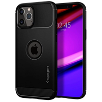 Spigen iPhone 12/12 Pro, Rugged Armor, Matte Black