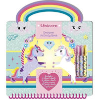 Набор для творчества Totum TT071582 Unicorn, Set cu șabloane, autocolante, foi de joc, pixuri, 61850