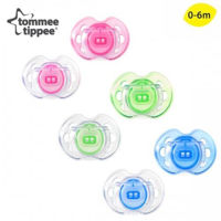 Tommee Tippee пустышка силиконовая Air Style, 0-6мес. 2шт