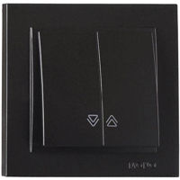 Выключатель электрический Mono Electric Выключатель 2кл. жалюзи графит Despina