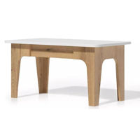 Журнальный столик Fabrik Home Crown дуб эвок\ белый ясень