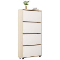 Полка для обуви Mobildor-Lux Leo 90x27x164H cm Sonoma/White