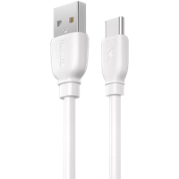 Cable de date Remax RC-138a, USB Type-A/USB Type-C, 1m, Alb