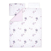 Lenjerie de pat pentru copii Veres 153.3.16 Сменная постель Elephant Family Pink (3ед.)