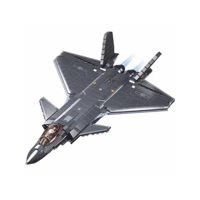 Конструктор Sluban B1187 Set de construcție Avion invizibil Stealth J20SS, scara 1:44, 953 elem.