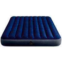 Надувной матрас Intex 64765 VELUR 152×203×25cm (set pompa + 2 perne) CLASSIC