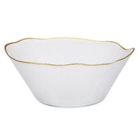 Салатница Promstore 52447 Salatiera din sticla 28cm Golden Rim