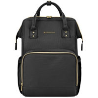 Сумка для мам Kikka Boo 31108020110 Geanta pentru carucior Siena 2025 Black Gold