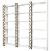 Офисный стеллаж Trendy Orasul 3, Alb 184x170x24cm, raft de carti