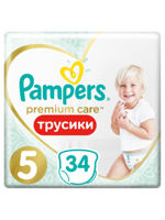 Scutece-chilotei Pampers Premium Care Pants 5 (12-17 kg) 34 buc