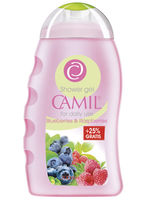 GEL DE DUȘ CU AFINE ȘI ZMEURĂ CAMIL 250ML