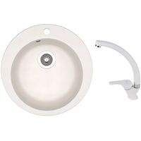 Мойка кухонная со смесителем Dr.Gans Gala + SanDonna F 1069 alb