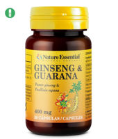 GINSENG+ GUARANA 400 mg. 50 Caps.