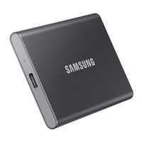 1.0TB (USB3.2/Type-C) Samsung Portable SSD T7 , Grey (85x57x8mm, 58g, R/W:1050/1000MB/s)