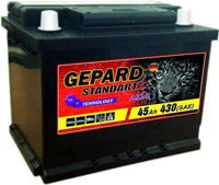 Автомобильный аккумулятор Gepard Standart 45 AH Japan лев. 430A (238x134x225)