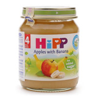 Hipp piure din mere și banane, 4+ luni, 125 g