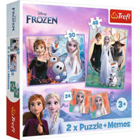 Головоломка Trefl R25E /46 (93335)  2 в 1 + Памятки Frozen
