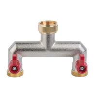 Distribuitor alama 2 cai D. 3/4" FI x 3/4" FE robinet bila BR-3034  BRADAS