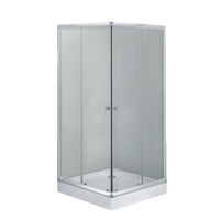 Cabină de duș MPN 900X900X1940, cada joasa, forma patrata, sticla transparenta