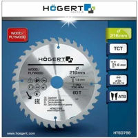 Disc de tăiere Hoegert Panza ferastrau circular 216*60T*30 HT6D788