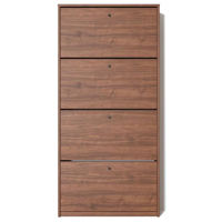 Raft pentru încălțăminte Fabrik Home Тумба для обуви 4 дверцы / 800 орех каменный