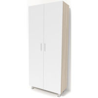 Шкаф Smartex N4 90cm Дуб Светлый/Белый