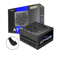 Power Supply ATX 850W Chieftec ATMOS CPX-850FC, 80+ Gold, 120mm, ATX  3.0, FB LLC, DC/DC, Smart Fan