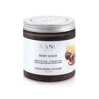 Exfoliant de corp cu portocale, ciocolata si cafea Kanu 350 g