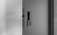 Set de mânere pentru uși cuisante AGB Wave WC B300020093 negru opac