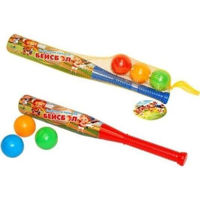 Игрушка miscellaneous 5695 Set bata cu 3 mingi BASEBALL 13027