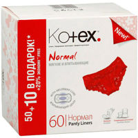 Kotex прокладки Normal 60шт